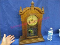 antique oak kitchen clock (works)