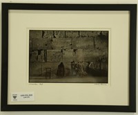 CHAIM KANNER "WAILING WALL' JERUSALEM PHOTOGRAPH