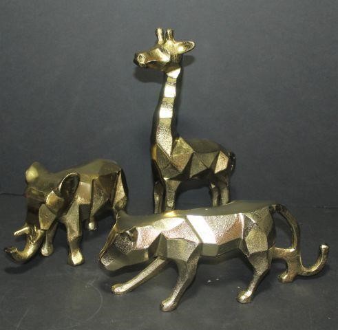 Gold Tone Animal Figurines with | Rusty by Design