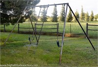 School Yard Playground Swing Set