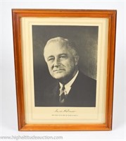 Franklin D. Roosevelt Framed Portrait