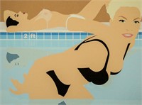 SWIMMERS GICLEE PAINTING, 2006