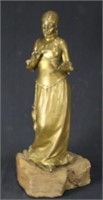 BRONZE WOMAN SCULPTURE