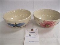 LOT OF 2 CEREAL BOWLS