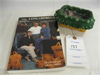 LONGABERGER STORY BOOK AND 1998 BUSINESS CARD BASK
