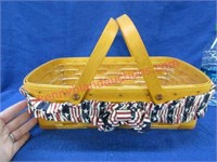 2000 longaberger small gathering basket