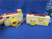 2 - 1974 fisher-price toy cameras