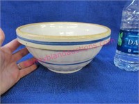 blue & white stoneware bowl - 8 inch bowl