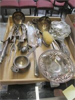 Vintage Silverplate Lot w/Dreeser Mirror, Serving