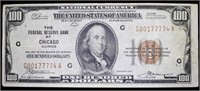 $100 Federal Reserve Bank of Chicago, 1929