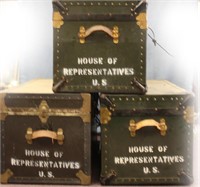 U.S. House of Rep Large Green Trunk