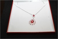 6.68CT RUBY CARTIER STYLE NECKLACE