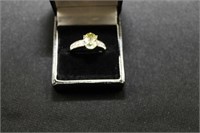 2.98CT CANARY YELLOW SAPPHIRE RING - SIZE: 9