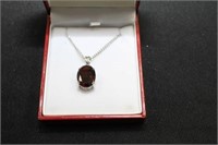8CT RUBY SOLITAIRE NECKLACE