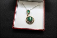 MATCHING EMERALD NECKLACE