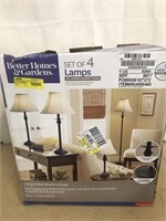 Better Homes 4 lamps

Appears complete