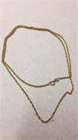 14K GF Rope Necklace