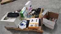 Two laptop computers, toner, ink, printer and more