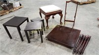 3 Nesting Tables, 2 Wooden Side Tables & more