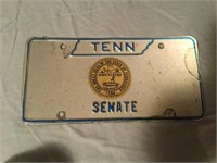 Metal TN Senate License Plate