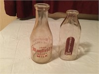 2 Tennessee Milk Bottles