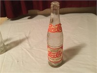 Early Pepsi Double Dot Paper Label Bottle