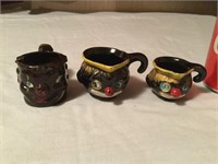 Rare Black Americana Ceramic Cups