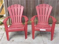 2 Resin Adirondack Chairs