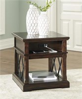 Ashley T701 Rectangular X Style End Tables w' USB