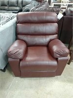 Oxide Brown Leather Rocking Recliner