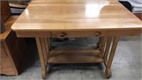 Vintage Maple Library Table *Refinished