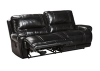 Ashley U759 LEATHER Dbl Reclining 91" Sofa