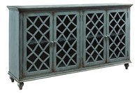 Ashley T505-762 Antique Teal 68" Cabinet