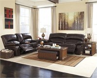 Ashley U982 LEATHER Reclining Sofa & Loveseat