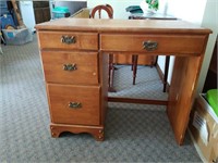 Four drawer desk & chair