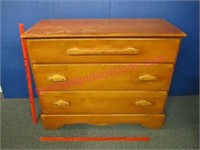 vintage hardrock maple dresser base - circa 1940s