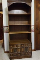 Bookcase with doors on bottom