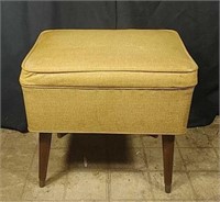 Mid Century Sewing Stool With Storage