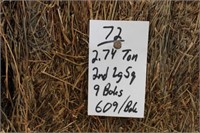 Hay-Lg. Squares-2nd-9 Bales 2017 Crop