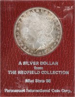 1896 UNITED STATES MORGAN SILVER DOLLAR REDFIELD
