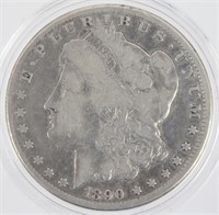 $1.00 UNITED STATES 1890 CC MORGAN SILVER DOLLAR