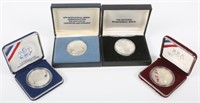 PROOF SILVER COMMEMORATIVE COINS - LOT OF 4