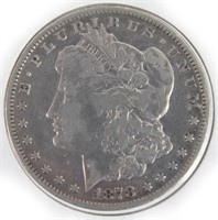 $1.00 UNITED STATES 1878 CC MORGAN SILVER DOLLAR