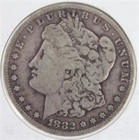 $1.00 UNITED STATES 1882 CC MORGAN SILVER DOLLAR