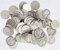 $10.00 UNITED STATES SILVER DIMES
