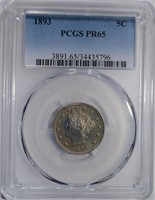 1893 LIBERTY NICKEL PCGS PR-65