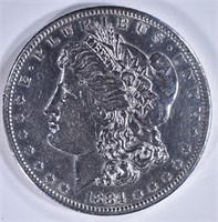 1884-S MORGAN DOLLAR, AU