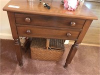 Antique 2 Drawer Table