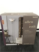 New Allen+Roth Torchiere brushed nickel lamp