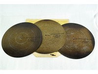 3 Eroica Symphonion Music Box Discs 13 5/8"